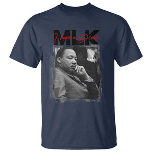 MLK I Have A Dream T Shirt Dr Martin Luther King Jr Black History Month TS11 Navy Print Your Wear