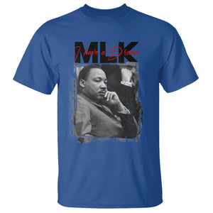 MLK I Have A Dream T Shirt Dr Martin Luther King Jr Black History Month TS11 Royal Blue Print Your Wear