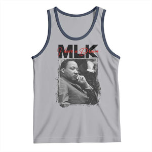 MLK I Have A Dream Tank Top Dr Martin Luther King Jr Black History Month TS11 Athletic Heather Navy Print Your Wear