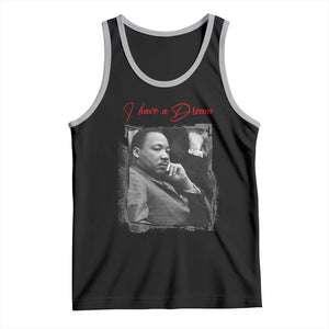 MLK I Have A Dream Tank Top Dr Martin Luther King Jr Black History Month TS11 Black Athletic Heather Print Your Wear