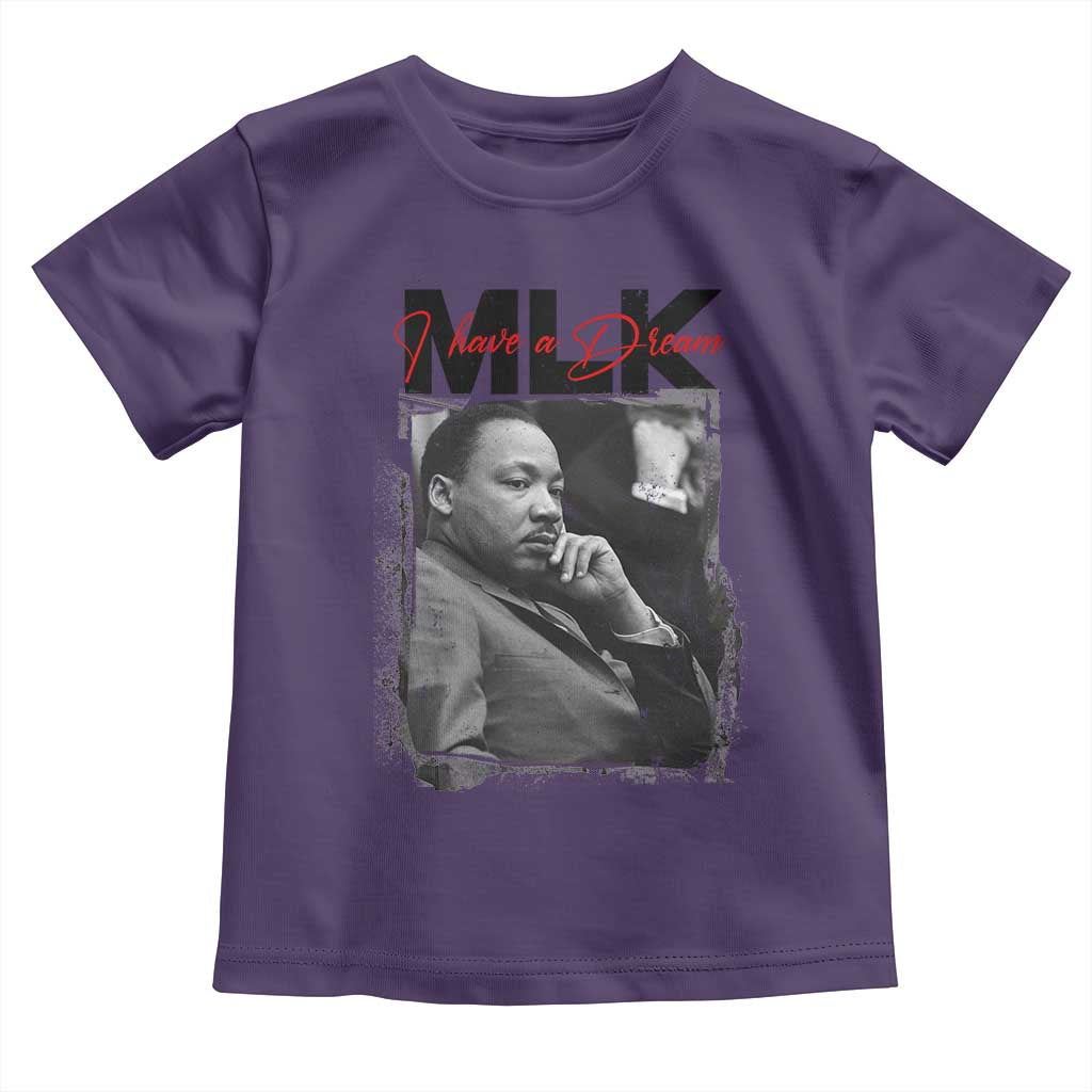 MLK I Have A Dream Toddler T Shirt Dr Martin Luther King Jr Black History Month TS11 Purple Print Your Wear