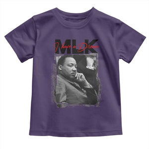 MLK I Have A Dream Toddler T Shirt Dr Martin Luther King Jr Black History Month TS11 Purple Print Your Wear