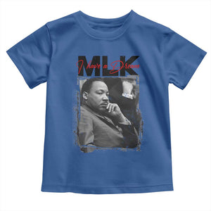 MLK I Have A Dream Toddler T Shirt Dr Martin Luther King Jr Black History Month TS11 Royal Blue Print Your Wear