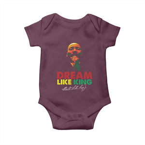 Dream Like King Martin Luther King Baby Onesie MLK Black History Month TS11 Maroon Print Your Wear