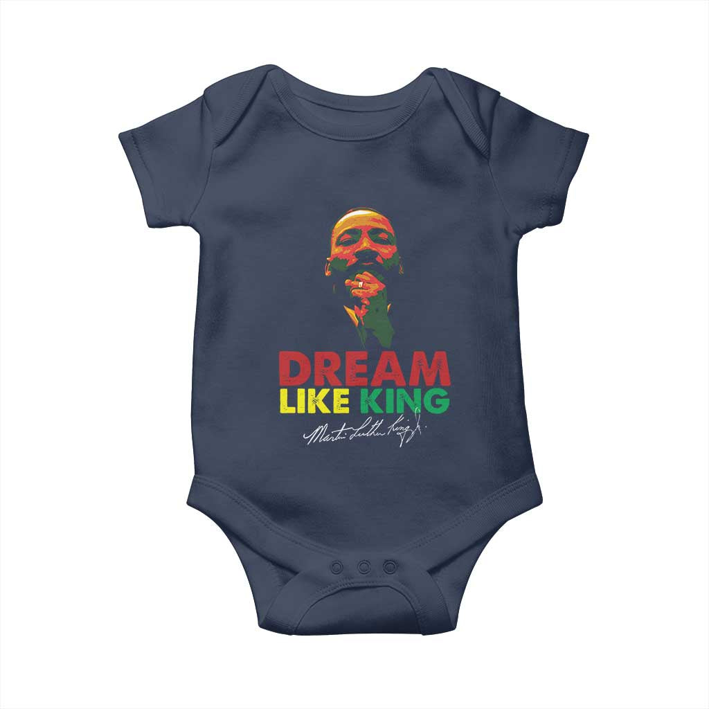 Dream Like King Martin Luther King Baby Onesie MLK Black History Month TS11 Navy Print Your Wear