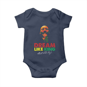 Dream Like King Martin Luther King Baby Onesie MLK Black History Month TS11 Navy Print Your Wear