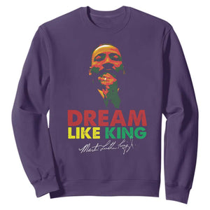 Dream Like King Martin Luther King Sweatshirt MLK Black History Month TS11 Purple Print Your Wear