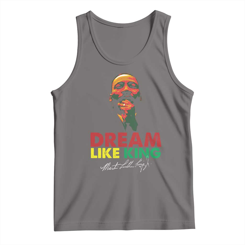 Dream Like King Martin Luther King Tank Top MLK Black History Month TS11 Deep Heather Print Your Wear