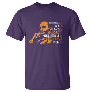 MLK We Have Guided Missiles And Misguided Men T Shirt Martin Luther King Jr Black History Month TS11 Purple Print Your Wear