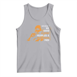 MLK We Have Guided Missiles And Misguided Men Tank Top Martin Luther King Jr Black History Month TS11 Athletic Heather Print Your Wear