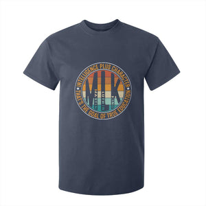 MLK Intelligence Plus Character That's The Goal Of True Education T Shirt For Kid Martin Luther King TS11 Navy Print Your Wear