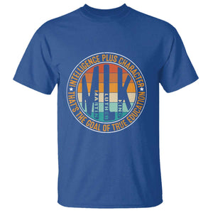 MLK Intelligence Plus Character That's The Goal Of True Education T Shirt Martin Luther King TS11 Royal Blue Print Your Wear