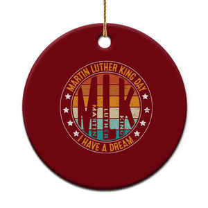 Martin Luther King I Have A Dream Ceramic Ornament Retro MLK Day TS11 1pc Red Print Your Wear