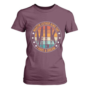 Martin Luther King I Have A Dream T Shirt For Women Retro MLK Day TS11 Maroon Print Your Wear