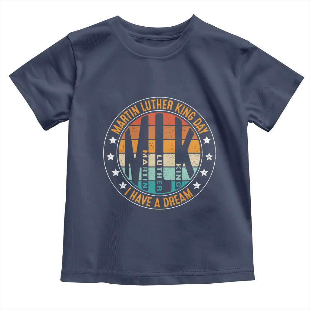 Martin Luther King I Have A Dream Toddler T Shirt Retro MLK Day TS11 Navy Print Your Wear