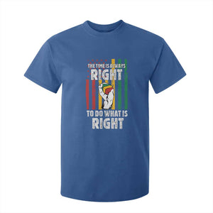 Martin Luther King Quote T Shirt For Kid The Time Is Always Right To Do What Is Right Hand Fist TS11 Royal Blue Print Your Wear
