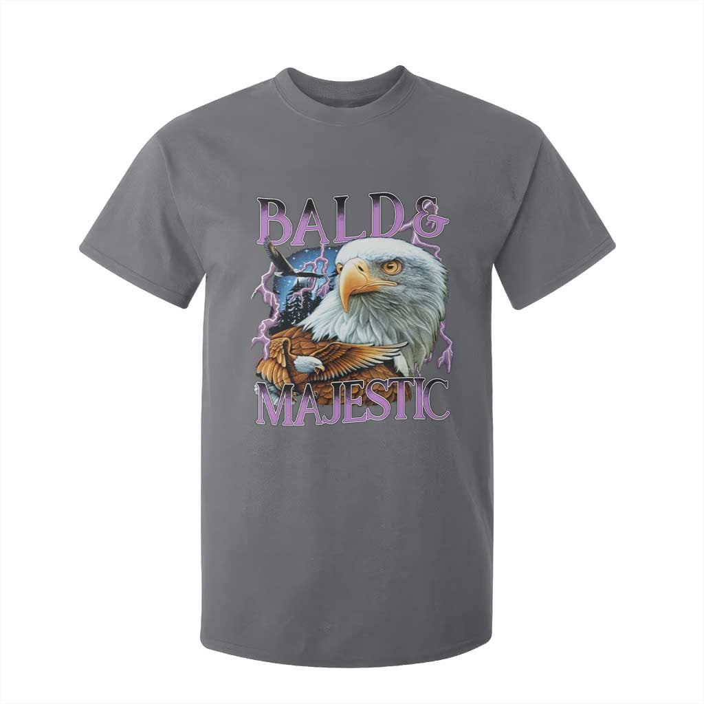 Funny Eagle Bald And Majestic T Shirt For Kid Vintage Eagle Thunder Storm TS11 Charcoal Print Your Wear