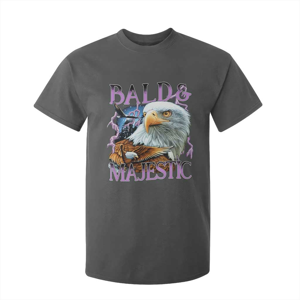 Funny Eagle Bald And Majestic T Shirt For Kid Vintage Eagle Thunder Storm TS11 Dark Heather Print Your Wear