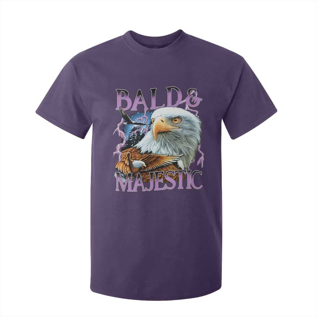 Funny Eagle Bald And Majestic T Shirt For Kid Vintage Eagle Thunder Storm TS11 Purple Print Your Wear