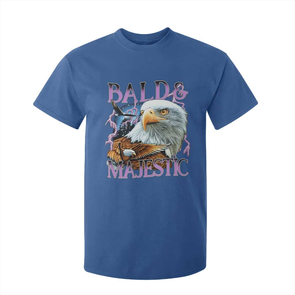 Funny Eagle Bald And Majestic T Shirt For Kid Vintage Eagle Thunder Storm TS11 Royal Blue Print Your Wear