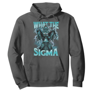 Funny What The Sigma Hoodie Alpha Wolf Oddly Specific Thunder Meme TS11 Dark Heather Print Your Wear