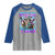 Funny Rizz Em With The Tism Raglan Shirt Meme Autistic Racoon TS11 Sport Gray Royal Print Your Wear