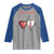 Funny Trump Is My Valentine Raglan Shirt Valentine's Day Pink Trump Heart Necklace TS11 Sport Gray Royal Print Your Wear