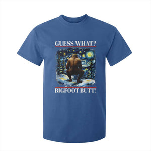 Funny Bigfoot Guess What T Shirt For Kid Butt Sasquatch Starry Night TS11 Royal Blue Print Your Wear
