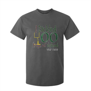 Personalized 100TH Day Of School Football T Shirt For Kid Custom Text I Tackled 100 Days Of School TS11 Dark Heather Print Your Wear