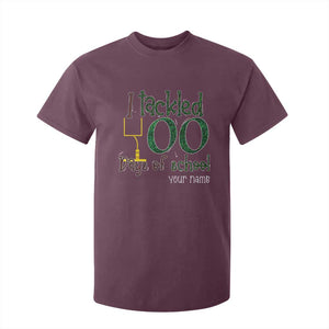 Personalized 100TH Day Of School Football T Shirt For Kid Custom Text I Tackled 100 Days Of School TS11 Maroon Print Your Wear