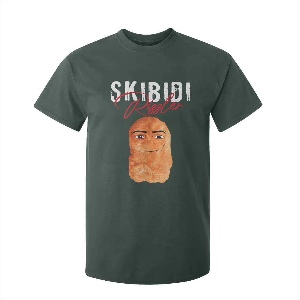 Funny Skibidi Toilet Rizzler T Shirt For Kid Brainrot Memes Rizz TS11 Dark Forest Green Print Your Wear