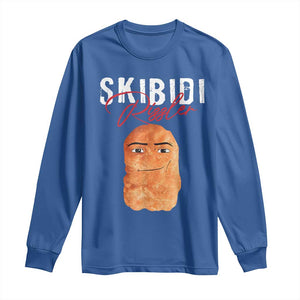 Funny Skibidi Toilet Rizzler Long Sleeve Shirt Brainrot Memes Rizz TS11 Royal Blue Print Your Wear