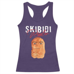 Funny Skibidi Toilet Rizzler Racerback Tank Top Brainrot Memes Rizz TS11 Purple Print Your Wear