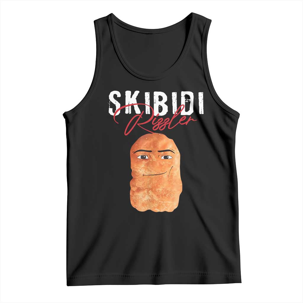 Funny Skibidi Toilet Rizzler Tank Top Brainrot Memes Rizz TS11 Black Print Your Wear