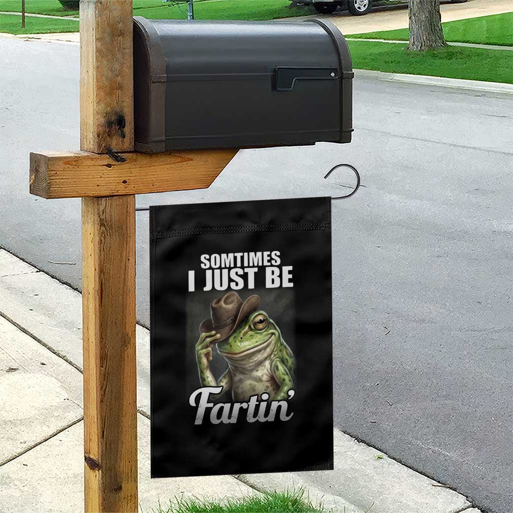 Funny Sometimes I Just Be Fartin Cowboy Frog Garden Flag TS11 Print Your Wear