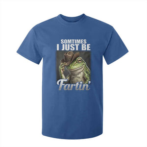 Funny Sometimes I Just Be Fartin Cowboy Frog T Shirt For Kid TS11 Royal Blue Print Your Wear