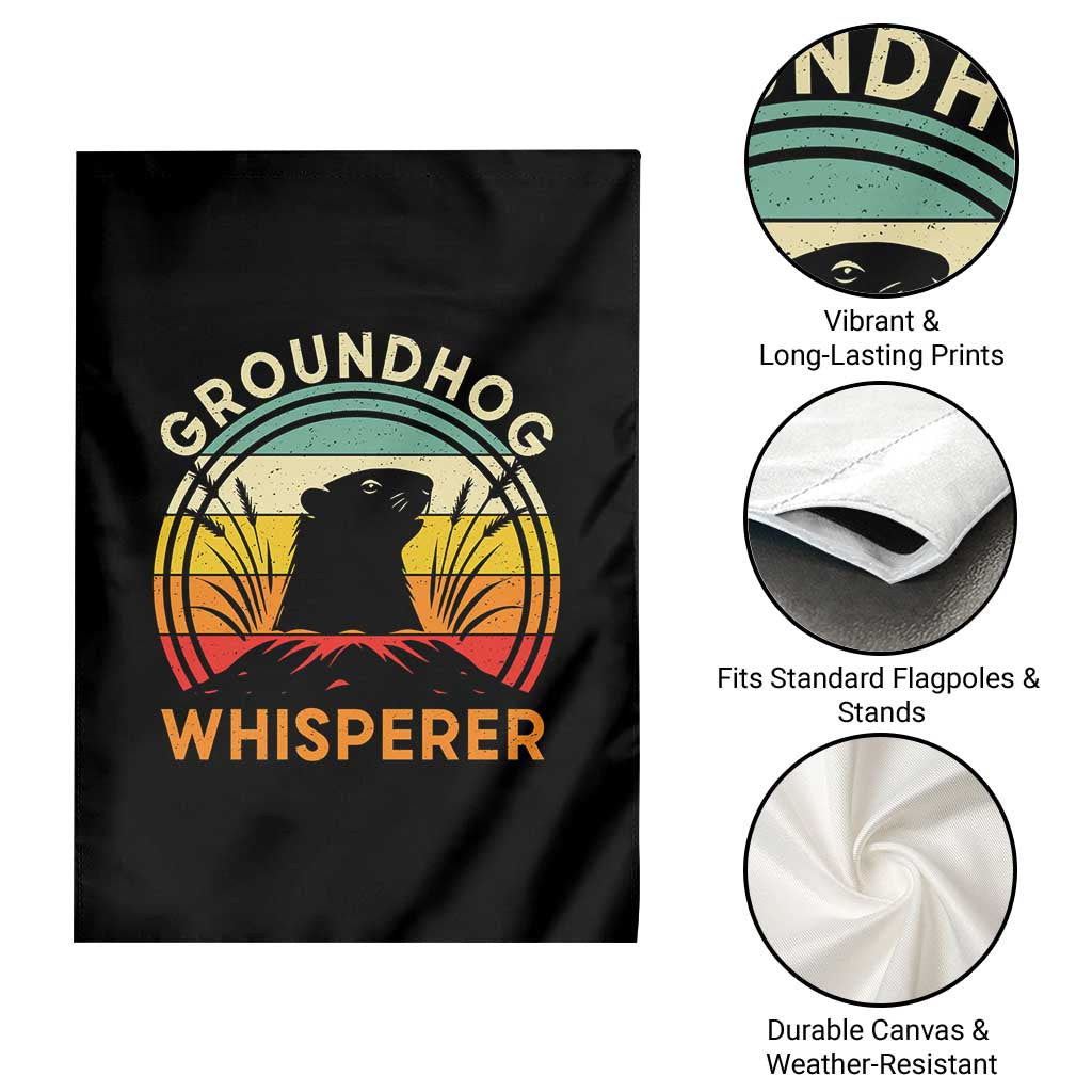 Funny Groundhog Whisperer Garden Flag Retro Vintage Woodchuck Lover TS11 Print Your Wear