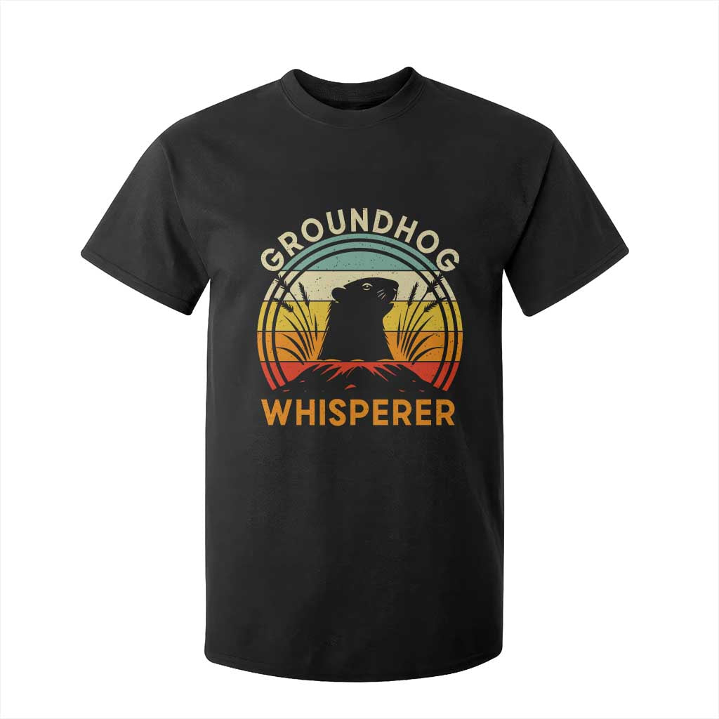 Funny Groundhog Whisperer T Shirt For Kid Retro Vintage Woodchuck Lover TS11 Black Print Your Wear