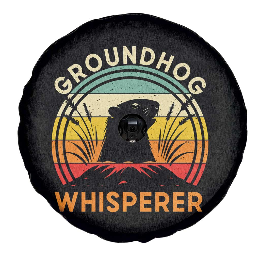 Funny Groundhog Whisperer Spare Tire Cover Retro Vintage Woodchuck Lover TS11 Print Your Wear