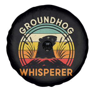 Funny Groundhog Whisperer Spare Tire Cover Retro Vintage Woodchuck Lover TS11 Print Your Wear