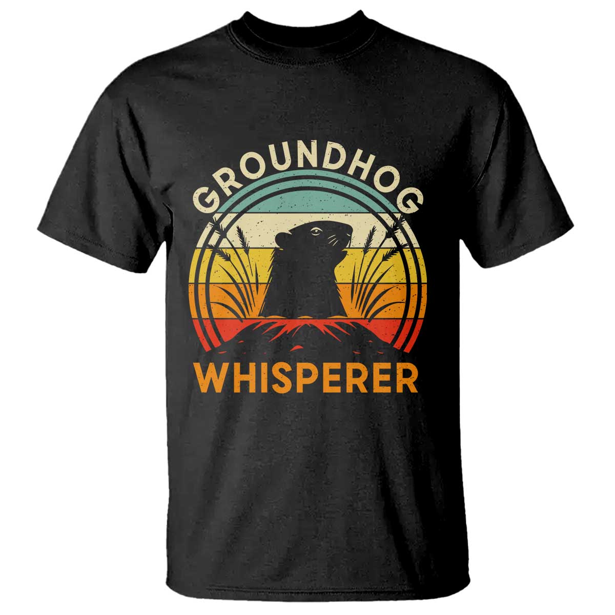 Funny Groundhog Whisperer T Shirt Retro Vintage Woodchuck Lover TS11 Black Print Your Wear