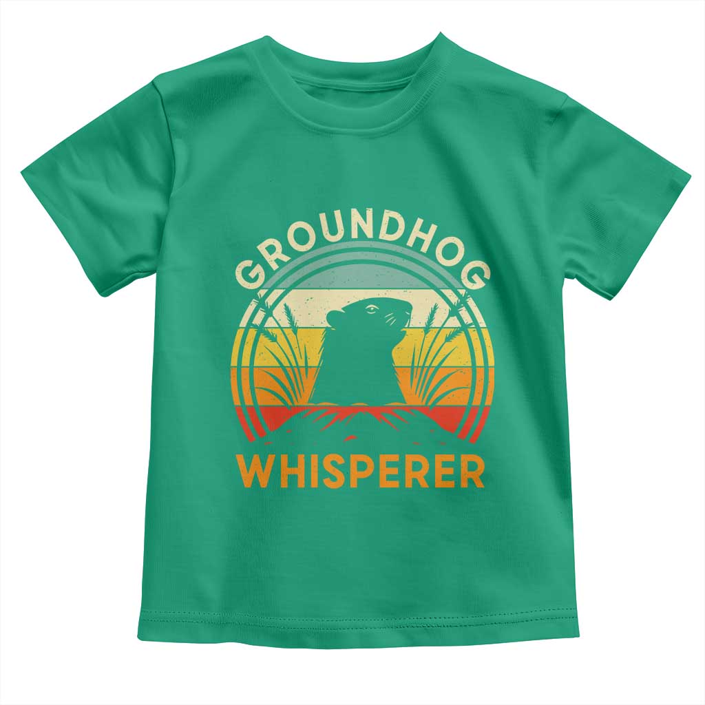Funny Groundhog Whisperer Toddler T Shirt Retro Vintage Woodchuck Lover TS11 Irish Green Print Your Wear