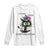 Funny Mardi Gras Cat Long Sleeve Shirt It's Fine I'm Fine Everything Is Fine Jester Hat Beads TS11 White Print Your Wear