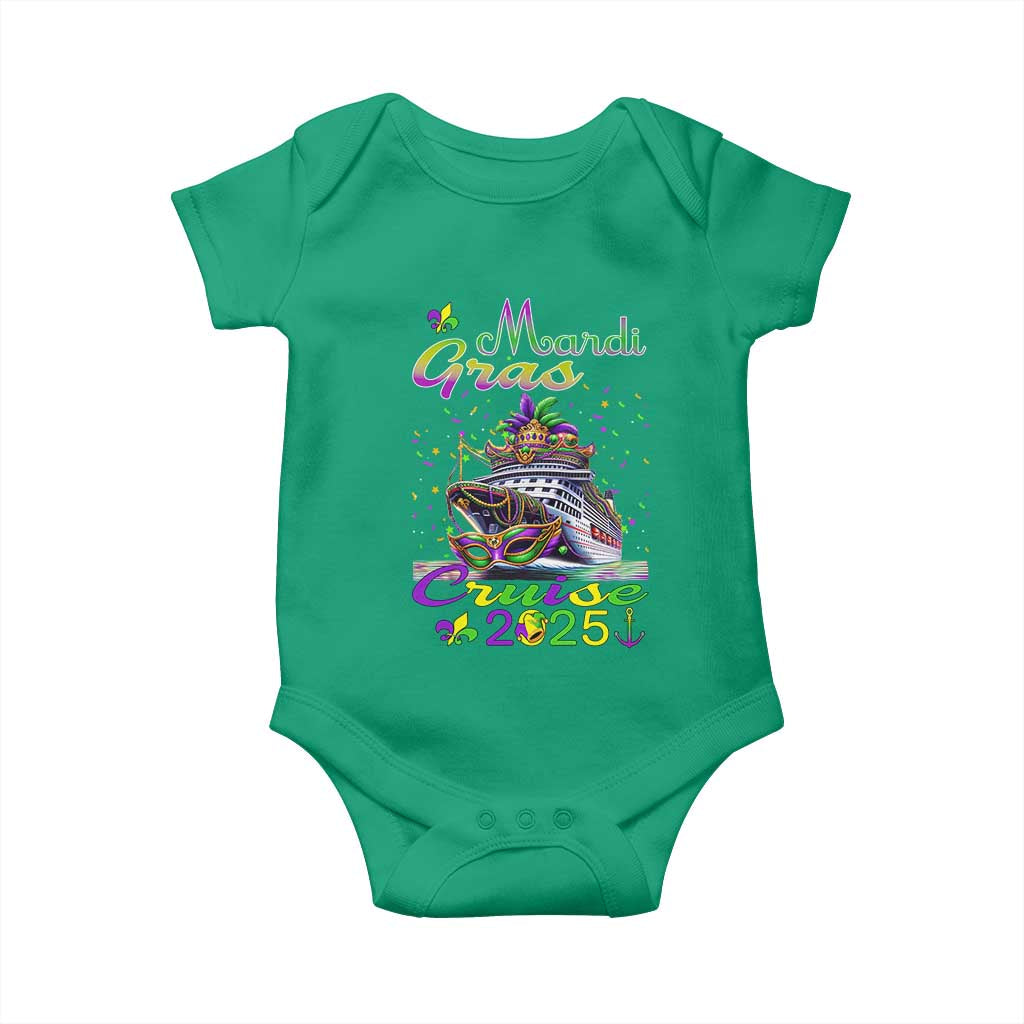 Funny Mardi Gras Cruise 2025 Baby Onesie Trip New Orleans Family Matching TS11 Irish Green Print Your Wear