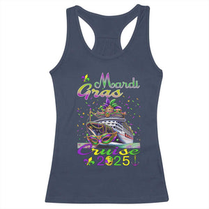 Funny Mardi Gras Cruise 2025 Racerback Tank Top Trip New Orleans Family Matching TS11 Navy Print Your Wear