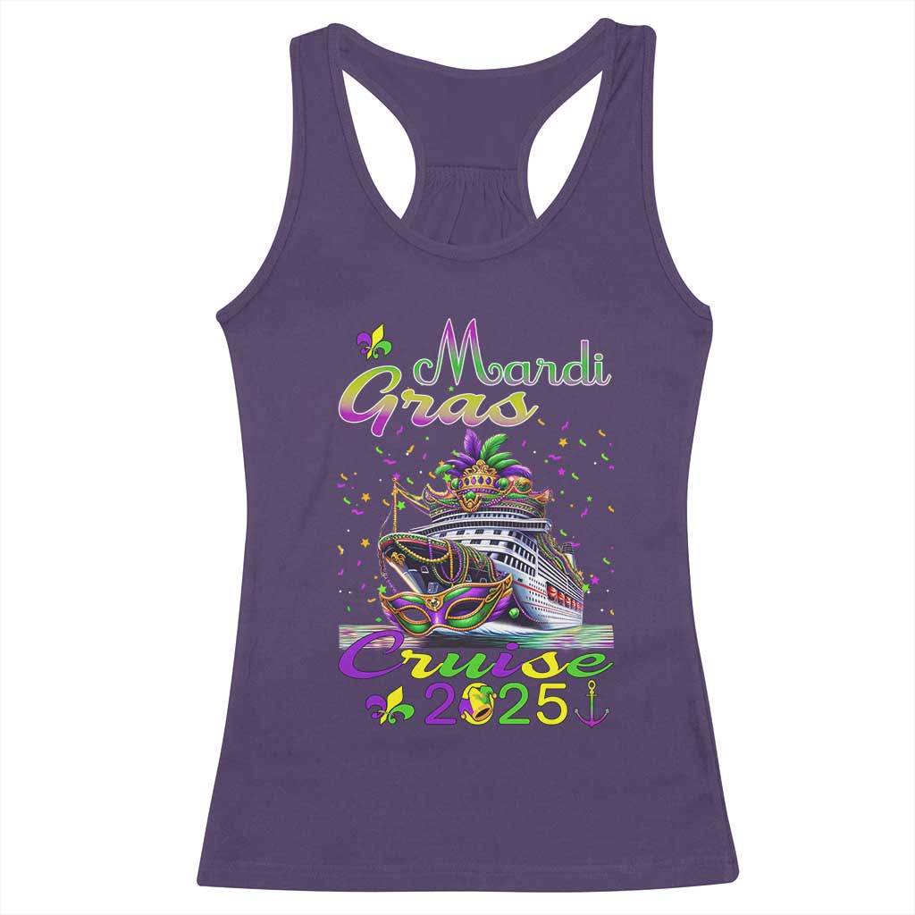 Funny Mardi Gras Cruise 2025 Racerback Tank Top Trip New Orleans Family Matching TS11 Purple Print Your Wear