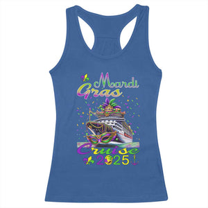 Funny Mardi Gras Cruise 2025 Racerback Tank Top Trip New Orleans Family Matching TS11 Royal Blue Print Your Wear