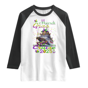 Funny Mardi Gras Cruise 2025 Raglan Shirt Trip New Orleans Family Matching TS11 White Black Print Your Wear