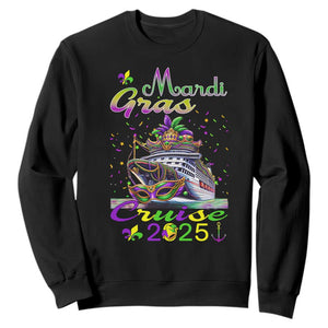 Funny Mardi Gras Cruise 2025 Sweatshirt Trip New Orleans Family Matching TS11 Black Print Your Wear