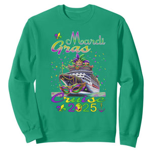 Funny Mardi Gras Cruise 2025 Sweatshirt Trip New Orleans Family Matching TS11 Irish Green Print Your Wear